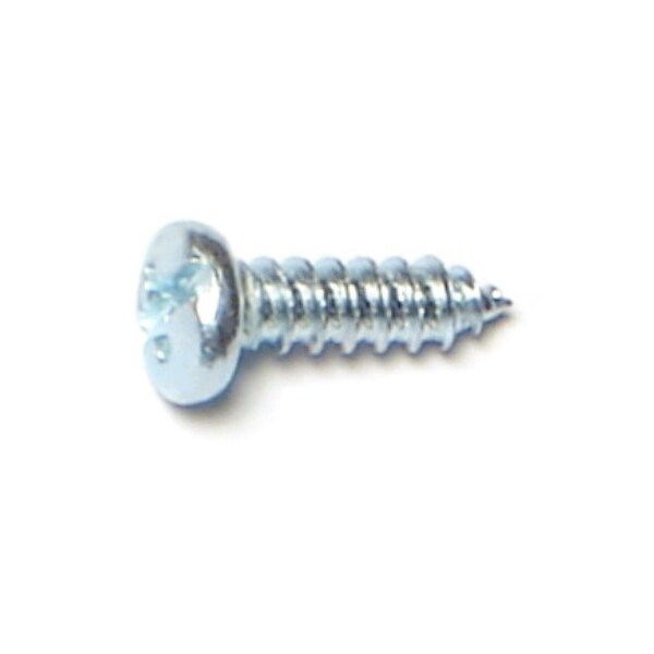 Midwest Fastener Sheet Metal Screw, #4 x 3/8 in, Zinc Plated Steel Pan Head Combination Phillips/Slotted Drive 03151 - main